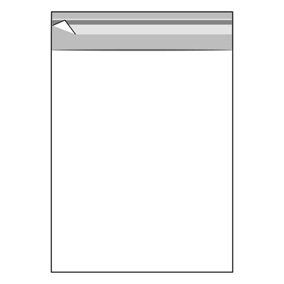 Mailing enveloppen met klep, hersluitbaar, OPP-folie, transparant 200 x 250 mm