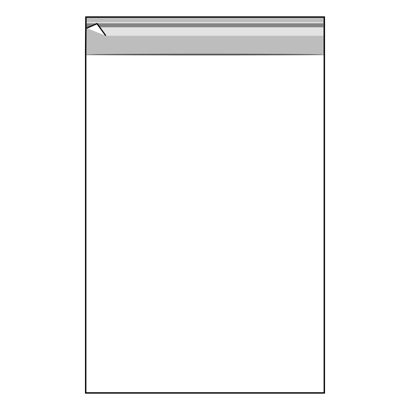 Mailing enveloppen met klep, hersluitbaar, OPP-folie, transparant 310 x 440 mm - A3 