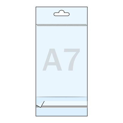 Plastic zakjes met eurosleuf en sluitstrook, OPP-folie 30 µm 80 x 110 mm
