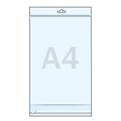 Plastic zakjes met eurosleuf en sluitstrook, OPP-folie 30 µm 215 x 310 mm