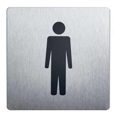 Informatiebord, roestvrij staal, 90 x 90 mm null