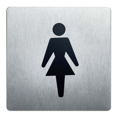 Informatiebord, roestvrij staal, 90 x 90 mm null