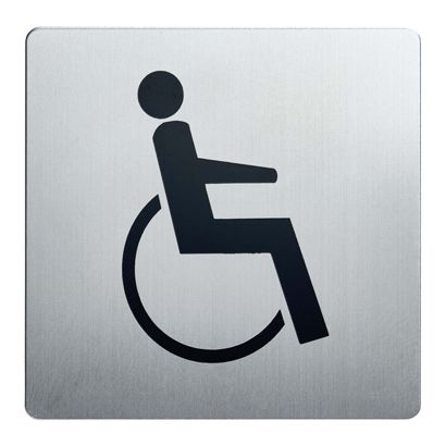 Informatiebord, roestvrij staal, 90 x 90 mm null