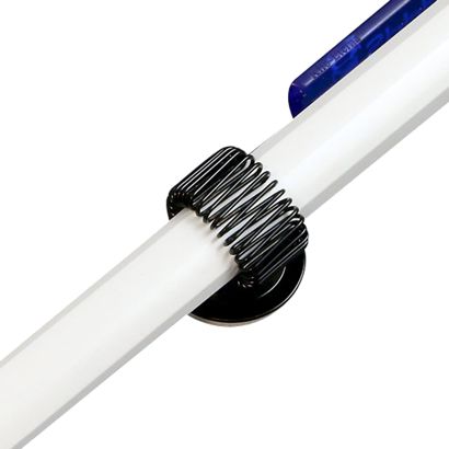 Penhouders, metaal zwart  | zelfklevend 