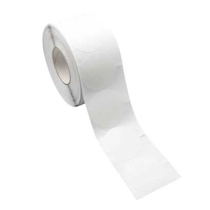 Dubbelzijdige kleefrondjes, tissue, permanent/permanent 75 mm | 1.000 STK