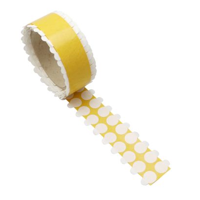Dubbelzijdige PET-folie kleefrondjes, permanent/permanent 15 mm | 1.000 STK