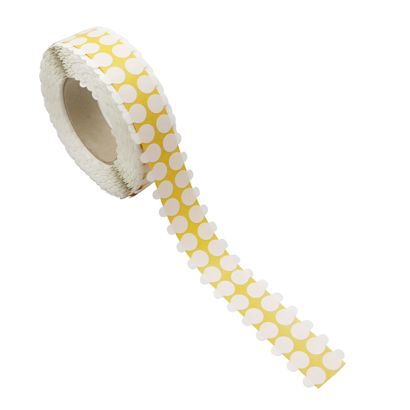 Dubbelzijdige PET-folie kleefrondjes, permanent/permanent 15 mm | 5.000 STK