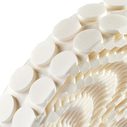 Dubbelzijdige kleefrondjes, PE-foam, 3 mm dik, sterk/sterk 20 mm | 1.000 STK