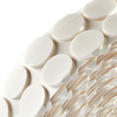 Dubbelzijdige kleefrondjes, PE-foam, 3 mm dik, sterk/sterk 30 mm | 1.000 STK