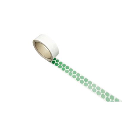 Textiel versterkte kleefrondjes, groen 15 mm | 1.000 STK