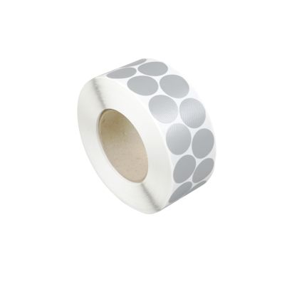 Textiel versterkte kleefrondjes, zilver 2-baans | 30 mm | 2.000 STK