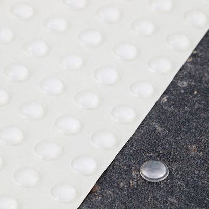 Stootdoppen, halfrond, zelfklevend 6.4 mm | transparant 