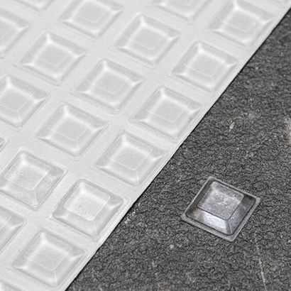 Stootdoppen, 12,7 x 12,7 mm, vierkant, zelfklevend (242 Stuks) 
