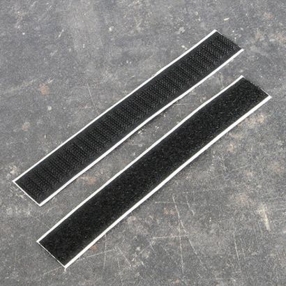 Klittenbandstrips, zelfklevend, haak en lus (paarsgewijs) null | 20 x 150 mm