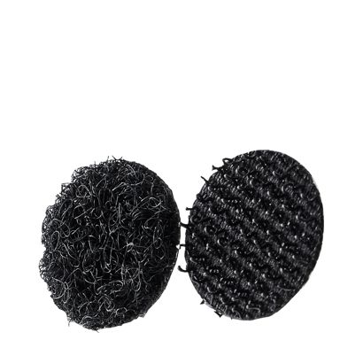 Klittenbandrondjes op vel, set van haak en lus 13 mm | null | 140 STK | Set - haak en lus