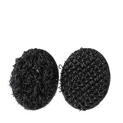 Klittenbandrondjes op vel, set van haak en lus 16 mm | null | 96 STK | Set - haak en lus