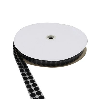Klittenbandrondjes op rol, 13 mm | null | haken