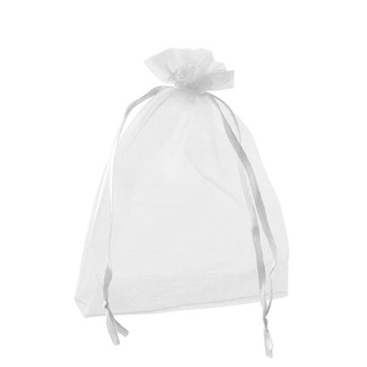 Organza zakjes met satijnbandsluiting null | 100 x 150 mm