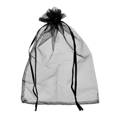 Organza zakjes met satijnbandsluiting null | 100 x 150 mm