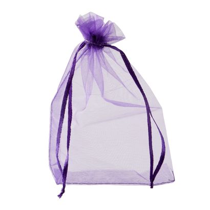 Organza zakjes met satijnbandsluiting null | 100 x 150 mm