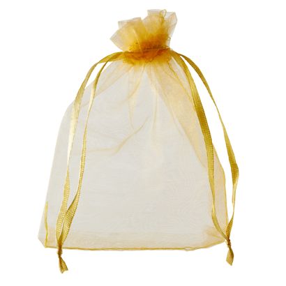 Organza zakjes met satijnbandsluiting null | 100 x 150 mm