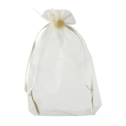 Organza zakjes met satijnbandsluiting null | 100 x 150 mm