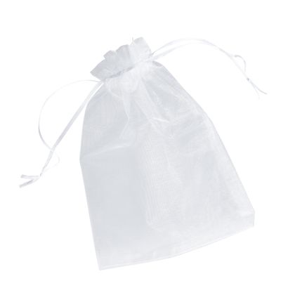 Organza zakjes met satijnbandsluiting null | 150 x 200 mm