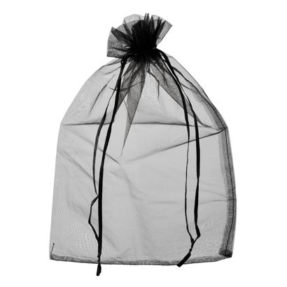 Organza zakjes met satijnbandsluiting null | 200 x 300 mm