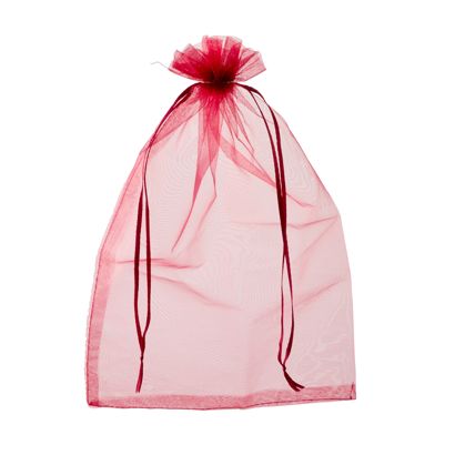 Organza zakjes met satijnbandsluiting null | 200 x 300 mm