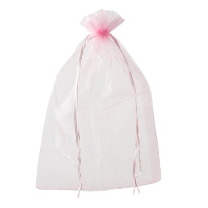 Organza zakjes met satijnbandsluiting null | 200 x 300 mm