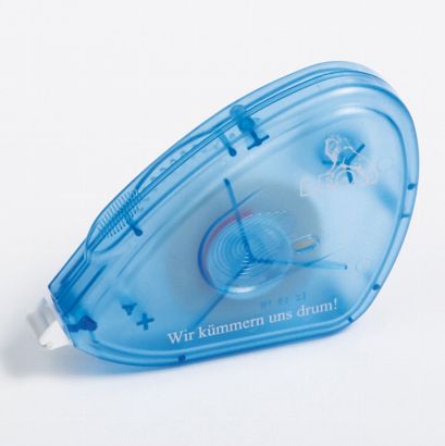 Tape-dispenser/wegwerp lijmroller, 8 mm breed, permanent (rol á 10 m) 