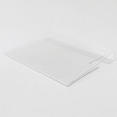 Markeringshoezen voor pallets/houten stapelframes, met vouwrand om te bevestigen, dichte voorzijde A5
