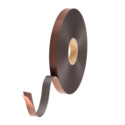 Magneetband met contradeel, zelfklevend 25,4 mm | A - hoogwaardige lijm