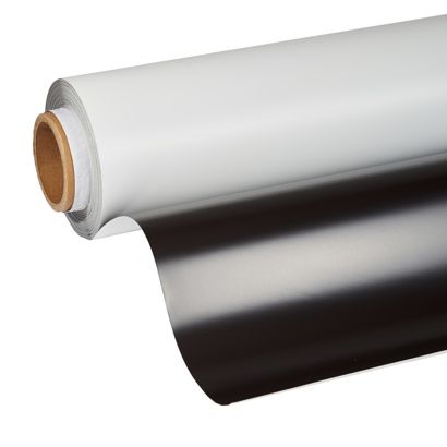 Magneetfolie, bedrukbaar, wit 1.070 mm | 20 m | 0,5 mm