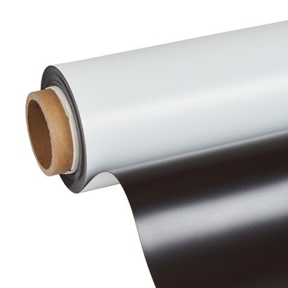 Magneetfolie, bedrukbaar, wit 1.070 mm | 10 m | 0,85 mm