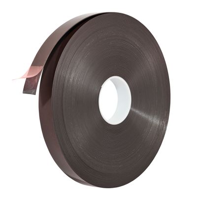 Magneetband, zelfklevend 30 mm | 50 m | 1 mm | hoogwaardige lijm