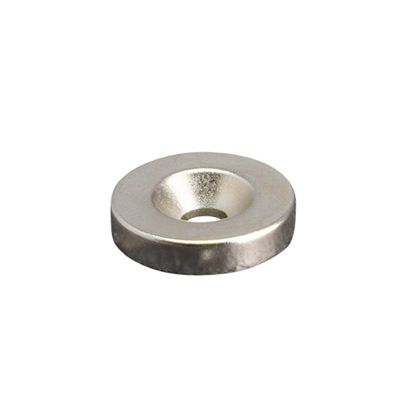Neodymium magneetrondje met verzonken gat 