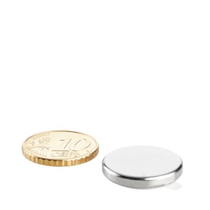 Neodymium magneetrondjes, zelfklevend null | 20 mm x 3 mm | null