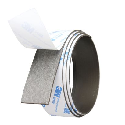 Neodymium magneetband, zelfklevend, extra sterk 30 mm | 1.5 mm | 480 g/cm² | 1 m