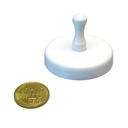 greepmagneet, wit 40 mm