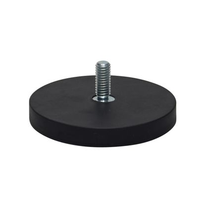 Magneet met rubbercoating met schroefdraad 57 mm | null | M6x15 mm