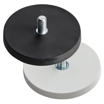 Magneet met rubbercoating met schroefdraad 88 mm | null | M8x15 mm