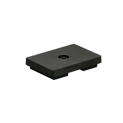 magneet met rubbercoating, rechthoekig, met inwendige schroefdraad null | M5x4,9 mm | 4,6 kg