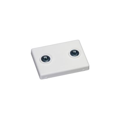 magneet met rubbercoating, rechthoekig, met inwendige schroefdraad null | 2x M4x4,5 mm | 14,9 kg