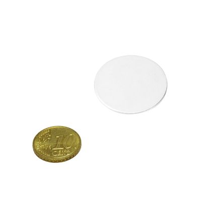 metalen plaatjes wit, zelfklevend 30 mm