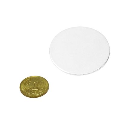 metalen plaatjes wit, zelfklevend 40 mm