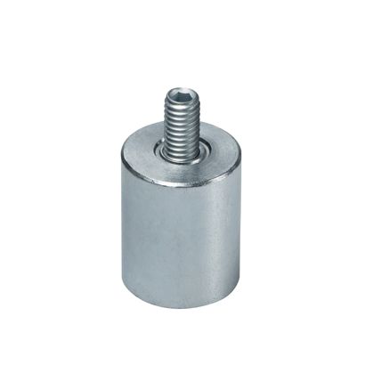AINiCo-cilindermagneet met schroefdraad 20 mm