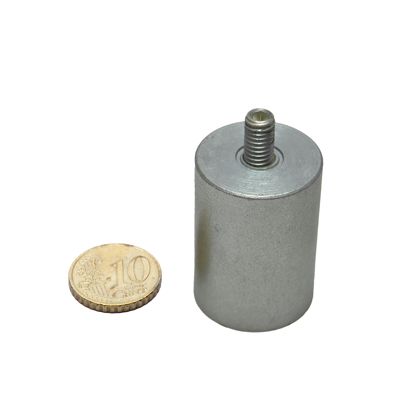AINiCo-cilindermagneet met schroefdraad 25 mm