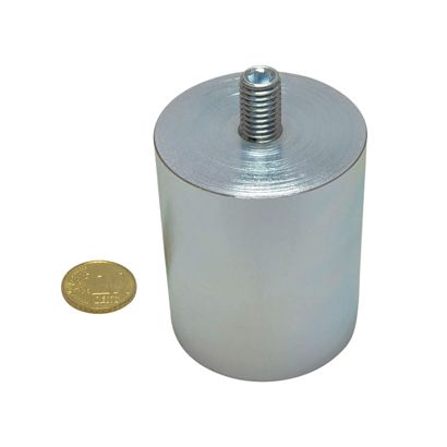 AINiCo-cilindermagneet met schroefdraad 50 mm
