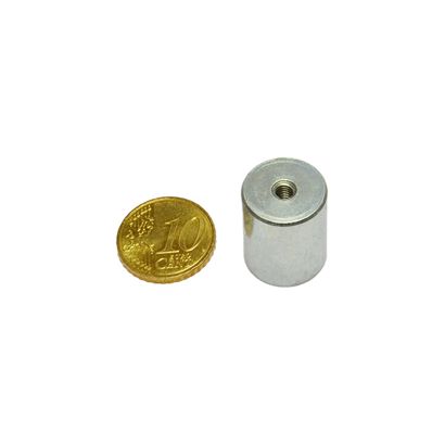 AINiCo-cilindermagneet met inwendige schroefdraad 16 mm | null